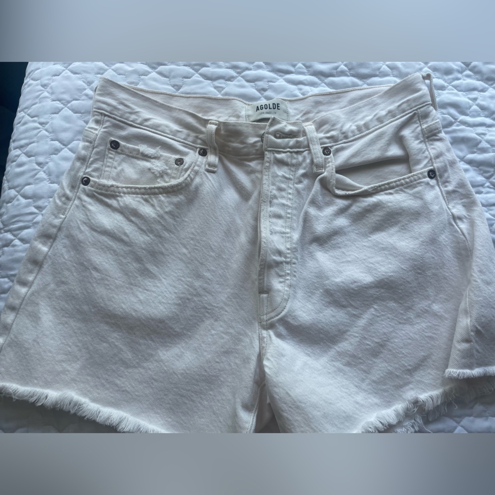 Agolde white Denim Shorts